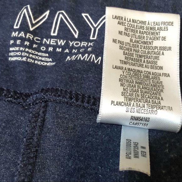 Marc New York Performance Blue Lattice Gym Pants M - Picture 6 of 8
